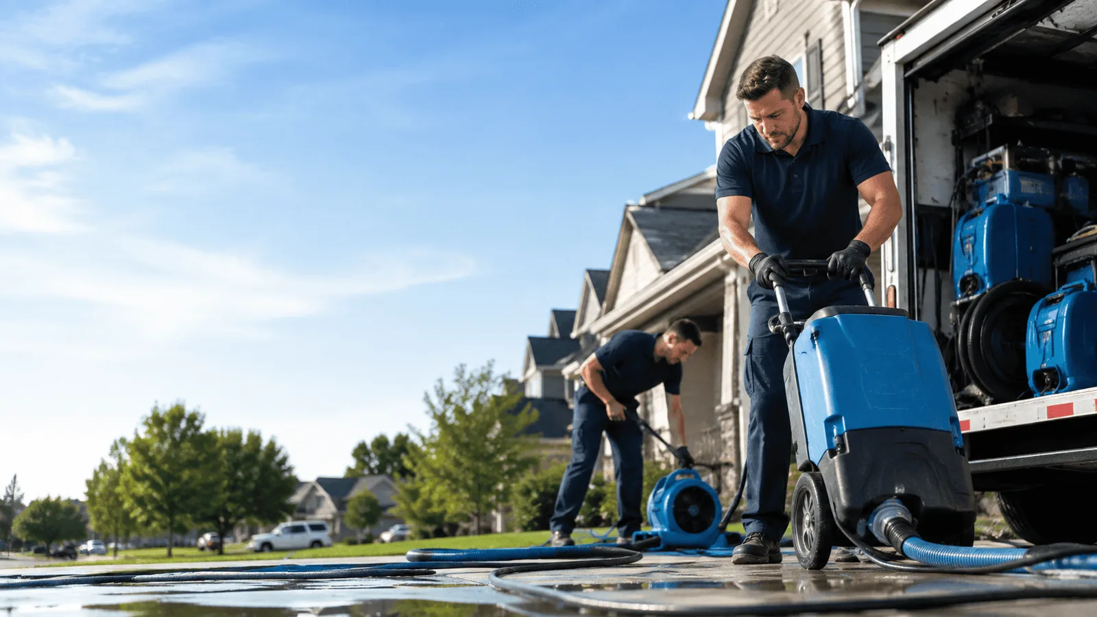 Dehumidification being performed in East Brunswick, NJ